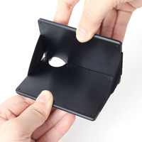 Portefeuille minimaliste pour homme en alliage d'aluminium avec blocage RFID et pince à billets en métal, fin et léger, porte-cartes