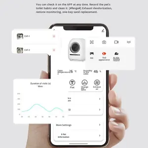 Automático Elétrico Gato Higiênico Inteligente Pet <span class=keywords><strong>Litter</strong></span> Caixa Desodorização One-Click Limpeza Cross-Border gato <span class=keywords><strong>Litter</strong></span> Caixa Automática - Product Image 5