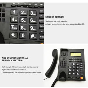 <span class=keywords><strong>Téléphone</strong></span> filaire d'identification de l'appelant avec écran LCD et <span class=keywords><strong>fonction</strong></span> <span class=keywords><strong>mains</strong></span> <span class=keywords><strong>libres</strong></span> pour bureau à domicile ou hôtel - Product Image 4