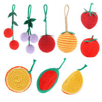 Griffoir pour chat en forme de fruits (Fraise, Orange, Ananas) et structure d'escalade pour chat de petite taille, durable et résistant aux morsures, pour chatons et animaux de compagnie