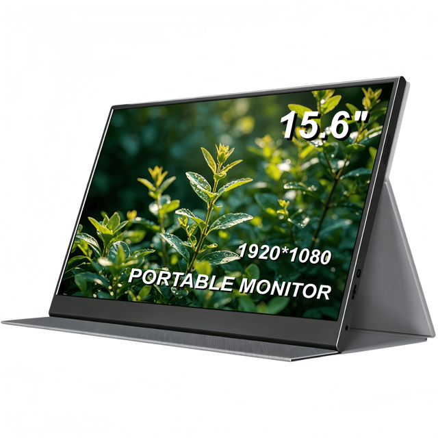 15.6-Inch IPS 1080P FHD Portable Gaming Monitor HDR Built-in Speakers USB-C Compatible with Laptops PS4 Switch