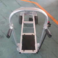 Chariot à bagages pliable électrique en aluminium, chariot à main pliable, chariot de transport pliable pour l'extérieur