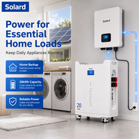 Monitor WiFi Inteligente Solard de 16 kWh para Apartamentos Modernos, Sistema de Almacenamiento de Energía Solar de Alto Rendimiento y Calidad Superior