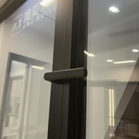 Ventana Francesa Abatible y Giratoria de Aluminio AMJ NFRC, Doble Acristalamiento, Opcional con Marco Empotrado y Travesaño
