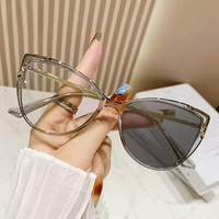 Gafas fotocromáticas de ojo de gato con montura óptica antiluz azul TR90, Material de acetato, gafas de ojo de gato para mujer al por mayor