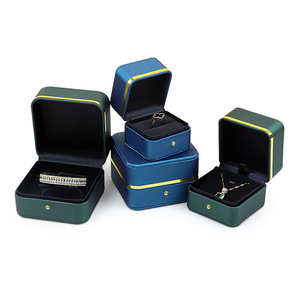 Wholesale Supplier Luxury Customized Jewelry <b>Box</b> Rounded-corner PU Leather Jewelry <b>Box</b> <b>for</b> Rings Pendants <b>Bracelets</b> with ISO9001 - Product Image 4