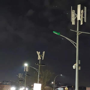 Farola solar de turbina eólica híbrida, 6m30W, 6m, 8m, fabricante de fábrica, poste galvanizado, luz de calle Solar a buen <span class=keywords><strong>precio</strong></span> - Product Image 6