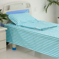 Drap de lit médical en satin de coton, draps de lit médicaux pour hôpital