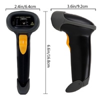 Escáner de Código de Barras Láser 1D MINJCODE MJ2806AT con Soporte Ajustable, Lector de Códigos de Barras USB para Logística de Fábrica, para Inventario
