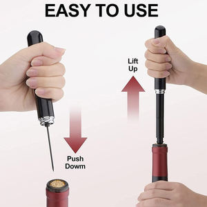 Sacacorchos de Vino de Alta Calidad con Bomba de Aire y Cortador de Papel de Aluminio <span class=keywords><strong>2</strong></span> en 1, Herramienta para Abrir Botellas para Bar, Hogar y Restaurante - Product Image 6