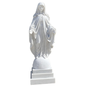 Sagrado Corazón de Jesús y María de Mármol a Tamaño Real para Exteriores en Venta SH-R030 Sagrado Corazón de Jesús a Tamaño Real SH-R030 - Product Image 2