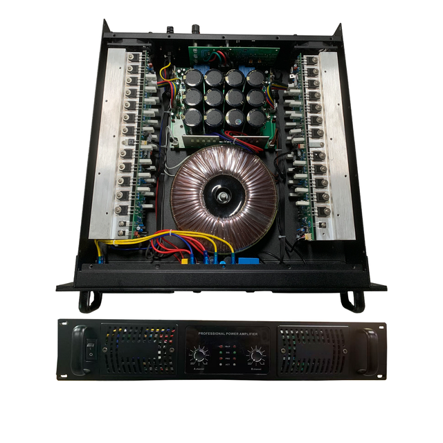 Metal-cased Professional Audio Amplifier 2X1000W 2-Channel Power Amplifier High Performance for KTV Stage LIVE Concert Hall