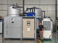Pompe d'évaporation alimentaire automatique électrique en acier inoxydable 316L à distillation sous vide, haute efficacité, pour la concentration de jus pur