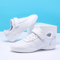 Chaussures de danse pom-pom girl blanches antidérapantes pour enfants chaussures de sport d'aérobic d'intérieur