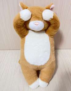 Prix FOB de 8 pouces Jouets en peluche courts Apaisant Animal en peluche Poupée Chat avec yeux couverts PP Coton Remplissage pour garçons - Product Image 4