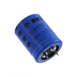 Condensador de Aluminio de 6800 uF, 20%, 35V, Tipo SNAP TH, Canal del Fabricante MAL209020682E3, Montaje a Través de Orificio - Product Image 1