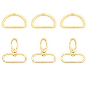 Mzhardware 1 Sets 16.66Mm Zilveren Karabijnhaken Kreeftensluiting Draaibare Push Gate Modeclips Met <span class=keywords><strong>D</strong></span>-Ringen - Product Image 2