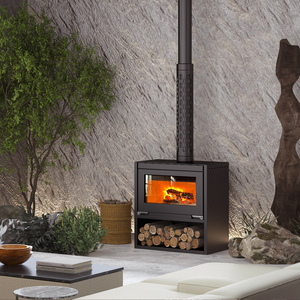 <span class=keywords><strong>Chimenea</strong></span> de Leña Moderna Independiente de Acero Craftsman Red Flame para Interiores de Apartamentos - Product Image 5
