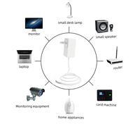 Adaptateur secteur AC/DC mural de haute qualité, adaptateur d'alimentation à commutation 24V 1A pour éclairage LED avec adaptateur de charge conforme à la norme ROHS