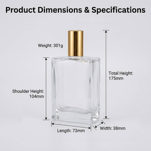 Botella de Perfume de Vidrio Azul Medianoche <span class=keywords><strong>Mate</strong></span> de Lujo de 100 ml, Envase Cuadrado Francés para Perfume, Atomizador Recargable Vacío de Primera Calidad - Product Image 2