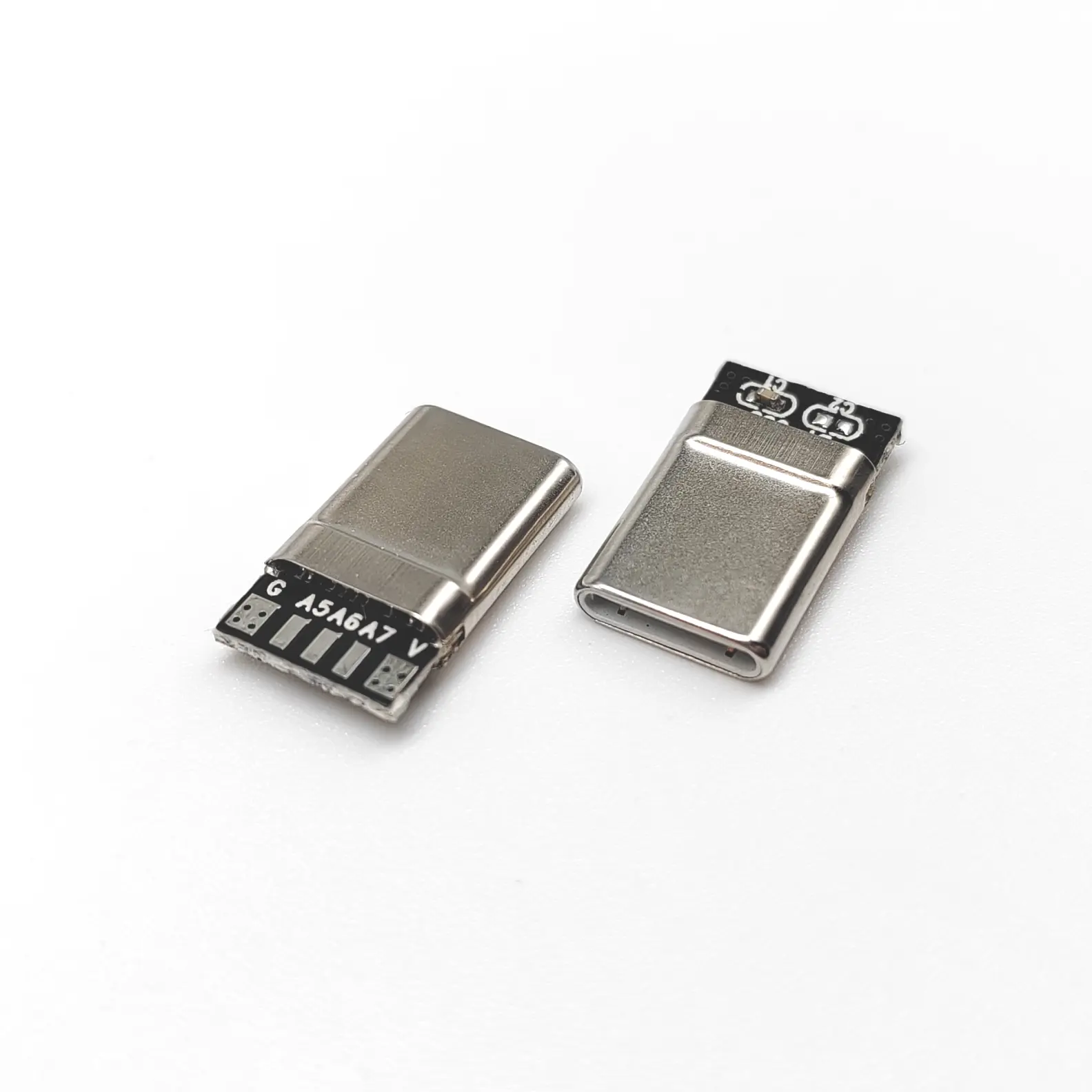 USB من النوع C ذكر 16Pin PCB موصل أبيض LCP