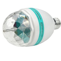 E27 3W Auto rotatif Led ampoule Disco fête noël atmosphère lampe couleur ampoule projecteur