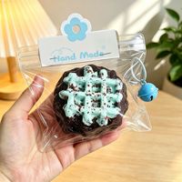 Jouet Squishy en Plastique Alimentaire Fin en Forme de Chocolat, à Remontée Lente, Anti-Stress, Décompression, Fidget pour Garçons et Filles de 14 Ans et Plus