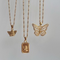 Collar con Colgante de Ángel Cupido de Acero Inoxidable Chapado en Oro de 18k, Resistente al Deslustre, Joyería Impermeable para Mujer, Nuevo Modelo de Verano 2022 de Dazan