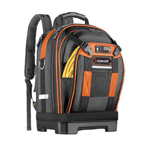 Mochila Portaherramientas Multibolsillos para Electricista, Nueva, con Cierre y Material Oxford Reforzado - Product Image 2