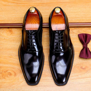 <span class=keywords><strong>Scarpe</strong></span> classiche da <span class=keywords><strong>uomo</strong></span> <span class=keywords><strong>in</strong></span> vera pelle da <span class=keywords><strong>uomo</strong></span> con lacci Oxford British brunito tacco basso Sole <span class=keywords><strong>in</strong></span> <span class=keywords><strong>gomma</strong></span> nera resistente a punta quadrata - Product Image 4