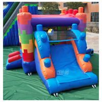 Château gonflable commercial miniature en PVC pour intérieur avec toboggan, château de saut pour enfants à louer