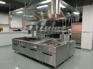 شواية غاز تجارية للمطاعم والفنادق موديل 2026 الأكثر مبيعًا، بمسطح 2/3 ومسطح مخدد 1/3، مع خزانة - Product Image 4