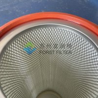 Capuchon d'extrémité en acier inoxydable pour traitement des métaux, couvercle anti-poussière industriel en acier inoxydable, cartouche filtrante cylindrique en polyester