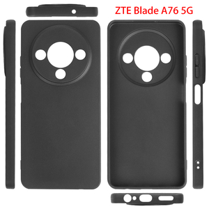 <span class=keywords><strong>Funda</strong></span> de teléfono móvil de TPU suave mate para <span class=keywords><strong>ZTE</strong></span> <span class=keywords><strong>Blade</strong></span> A76 4G A36 A56 V70 A52 Lite A35E, fundas móviles negras - Product Image 2