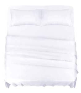 Ensemble de draps de lit en microfibre de luxe pour hôtel ensemble de 4 pièces en polyester tissé à motif uni King Size à poches profondes à usage domestique et hospitalier - Product Image 5