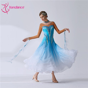 Vestido de Baile de Salón Negro con Encaje Sexy para Mujer, Manga Larga, para Vals, <span class=keywords><strong>Tango</strong></span>, Competencia de Baile, <span class=keywords><strong>Ropa</strong></span> de Actuación, Modelo B-19435 - Product Image 3