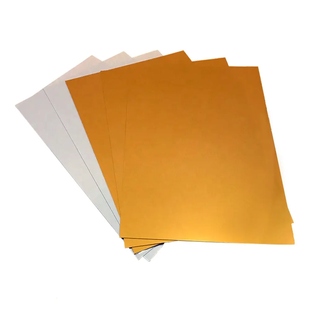 Feuille PVC imprimable pour carte d'identité, format A4, couleur or, 1 pièce, impression à jet d'encre