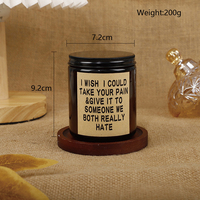 Bougie parfumée en verre ambré de 7 oz, cire de soja, logo personnalisé, couvercle en métal, boîte cadeau, mariage, fête, Diwali, décoration de la maison, aromathérapie, longue durée