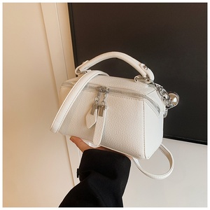 Fashion High Quality Texture Handbag for Women, Vintage Simple Boston Shoulder Crossbody Bag Small <b>Square</b> Bag - Product Image 4