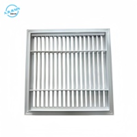 Diffuseur en alliage d'aluminium réglable, étanche à la pluie, simple ou double couche, système d'aération, grille de sortie d'air