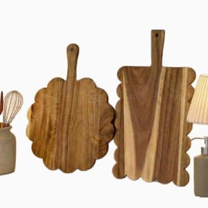 Planche à découper en bois d'acacia rectangulaire multifonctionnelle pour fromage, steak, fruits, portable, utilisation en extérieur - Product Image 3