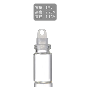 11*22mm Vidro Transparente para Tubo de Ensaio com Rolha De Plástico <span class=keywords><strong>Mini</strong></span> Garrafa Desejos Pequenos Cuidados Com O Cabelo Vial Lab Supplies - Product Image 5