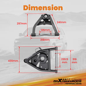 Juego de brazo de control inferior superior delantero con rótulas de acero con recubrimiento en polvo para <span class=keywords><strong>Chevrolet</strong></span>/GMC - Product Image 6