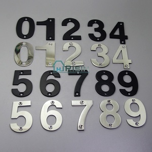 0-9 מצופה כרום נירוסטה דלת מספר סימן - Product Image 6