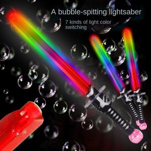 Nouvelles baguettes à bulles lumineuses LED avec eau à bulles de savon, Noël/Unicorn, épée à bulles électrique automatique <span class=keywords><strong>musicale</strong></span> pour enfants - Product Image 2