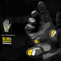 Gants tactiques en microfibre en forme de squelette, légers, durables, résistants, unisexes, pour le cyclisme, la moto et les vélos