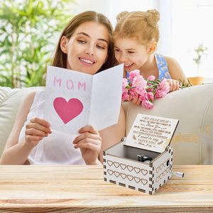 Carillon in Legno 'You Are My Sunshine' Inciso al Laser, Scatola Musicale Vintage in Legno, Regalo per Famiglia, Compleanno, Festività - Product Image 6