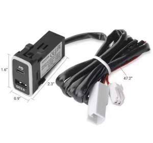 Toyota Vigo PD Type C Prise <span class=keywords><strong>de</strong></span> courant USB, USB C et Charge rapide 3.0 Chargeur <span class=keywords><strong>de</strong></span> <span class=keywords><strong>voiture</strong></span> Adaptateur USB Port Socket pour Smartphone/Pad/Tablette - Product Image 6