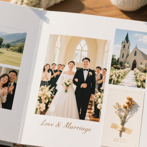 Thiết kế độc đáo Hot Bán Wedding Album ảnh in ấn quảng cáo Tạp Chí tập sách tùy chỉnh in ấn - Product Image 1