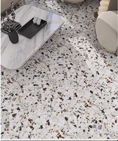 Carreaux de sol en porcelaine terrazzo modernes et minimalistes 600x1200mm, brillants, isolants thermiquement, ignifuges, antidérapants, pour extérieur et salle de bain